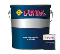 ESMALTE POLIURETANO AS SATINADO 2 COMPONENTES. Blanco. 750ML+160ML. Excelente adherencia para pintar sobre hierro, fibra, cristal.