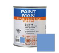 Esmalte sintético azulejos brillante azul paintman 750 ml
