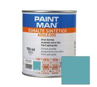 Esmalte sintético azulejos brillante turquesa paintman 750 ml