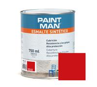 Esmalte sintético bermellón brillante paintman 750 ml