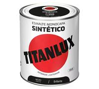 Esmalte sintético brillante negro 750ml titanlux