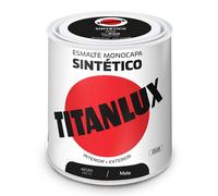 Esmalte sintético monocapa mate negro 250ml titanlux 5809005