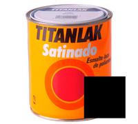 Titanlak Esmalte laca sintética Satinado Negro 750 ml