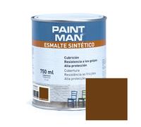 Esmalte sintético pardo satinado paintman 750 ml