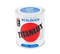 Esmalte titanlux ecológico brillante azul luminoso 750ml