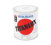 Titanlux - Esmalte agua ecologico santinado, Blanco, 750ML (ref. 01T056634)