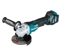 Esmeriladora angular inalámbrica Makita DGA517ZJ, incluida en el sistema Makpac