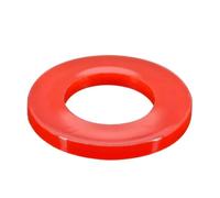 Espaciador plano de nailon blanco, rojo, azul y amarillo, arandela de plástico, junta tórica, tornillo, junta, espaciador aislante M2~M20(Red,M3x8x1mm(100pcs))
