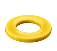 Espaciador plano de nailon blanco, rojo, azul y amarillo, arandela de plástico, junta tórica, tornillo, junta, espaciador aislante M2~M20(Yellow,M6x12x1.5mm(100pcs))