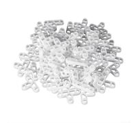 Espaciadores de plástico de 8 mm, 100 cuñas blancas para sistemas de nivelación, empaquetadoras de marco de ventana para alineación de puertas y patios