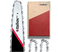 Espada profesional Tallox y cadenas de 3 3/8 pulgadas, 1,3 mm, 56 TG, 40 cm, espada compatible con Dolmar Einhell, Makita, Black & Decker y otras