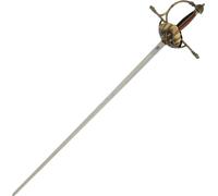 Espada rapiera española, regalo decorativo con cesta de campanillas, réplica decorativa artesanal de Toledo (275)