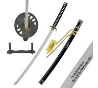 Espada samurai decorativa de bambú, 103 cm, con funda y soporte | Katana decorativa para salas de juegos, oficinas, salones, cosplay. JT10320D