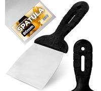 Espátula 80 mm Cuchillo de Pintor Llana de Superficie Rascador de Fachada Espátula Pintura Pladur Masilla de Albañil Herramienta de Yesero para Paredes