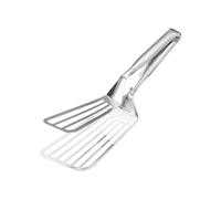 Espátula de acero 304 apta para lavavajillas, para carne, hamburguesa, pan, asar, servir, cocina, espátula de acero inoxidable