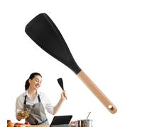 Espátula de Silicona con Mango Madera Antirrayaduras