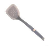 Espátula de silicona flexible para wok, antiadherente, para volteador, para freír huevos, tortillas, utensilios de cocina, color blanco, 33 cm (blanco)