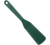 Espátula de silicona resistente al calor flexible para tortitas, tortillas, pescado, no raya, utensilio para hornear, gris, 25,5 cm (verde)