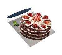 Espátula elevadora de pasteles, pala de acero inoxidable, bandeja cuadrada para tartas, herramienta de placa móvil para pasteleros, cocina y horneado