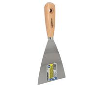 Espatula mango madera hoja acero 100 mm. espatula yeso, espatula pintor, espatula masillas, espatula pladur, etc.
