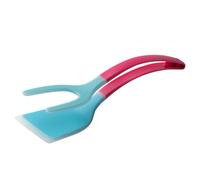 Espátula para girar huevos: pinza de doble uso, mango antideslizante, herramienta de cocción versátil con mango cómodo | Accesorio de desayuno para tortitas, tostadas, pescado, filete, pan,