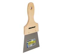 Espatula techos mango madera hoja acero 90 x 100 mm. espatula yeso, es