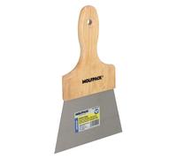 Espatula techos mango madera hoja acero 90 x 140 mm. espatula yeso, es