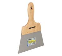 Espatula techos mango madera hoja acero 90 x 160 mm. espatula yeso, es