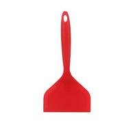 Espátulas de Silicona, Espátula Ancha para Tortitas Pala de Cocina Antiadherentes Resistente al Calor Volteadora para Servir, Freir, Huevos, Verduras, Steak, Panqueques (Rojo)