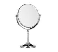 Relaxdays Espejo de aumento plateado plata,transparente