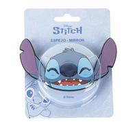Espejo compacto Stitch Disney con doble lente, carcasa con forma de cabeza tridimensional y cierre firme | Ideal para regalo o uso diario en mochila, bolso o neceser infantil