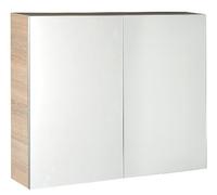 Espejo con armario Aqualine VEGA, 80x70x18 cm, roble plateado