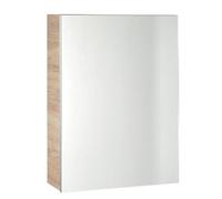 Espejo con armario Aqualine VEGA, dimensiones 50x70x18 cm, acabado en roble plateado