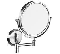 Espejo cosmético de pared marca Sapho, diámetro de 140 mm, de doble cara, acabado cromado