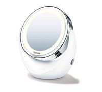 Beurer Espejo cosmético iluminado BS 49 – Luz LED (12 LEDs) – Blanco 16,30x9,20x19x11 cm
