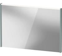 Espejo D-Code de Duravit, panel de luz LED superior, 1000x700mm, requiere interruptor de luz externo, 7 W, DC70780HGHG0000, Color: Verde fiordo mate