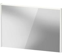 Espejo D-Code de Duravit, panel de luz LED superior, 1000x700mm, requiere interruptor de luz externo, 7 W, DC7078018180000, Color: Blanco Mate
