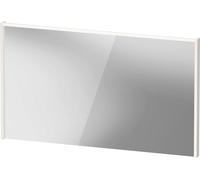 Espejo D-Code de Duravit, panel de luz LED superior, 1200x700mm, requiere interruptor de luz externo, 9 W, DC7079022220000, Color: Blanco brillo intenso