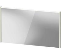 Espejo D-Code de Duravit, panel de luz LED superior, 1200x700mm, requiere interruptor de luz externo, 9 W, DC70790HHHH0000, Color: Verde pálido mate