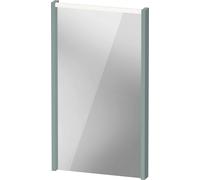 Espejo D-Code de Duravit, panel de luz LED superior, 400x700mm, requiere interruptor de luz externo, 3 W, DC70750HGHG0000, Color: Verde fiordo mate