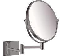 Espejo de afeitar AddStoris de hansgrohe, 41791340, Color: Cromo negro cepillado