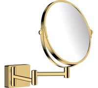 Hansgrohe AddStoris - Espejo cosmético de pared, aspecto de oro pulido 41791990