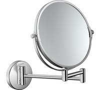 Espejo de afeitar universal hansgrohe Logis, inclinable, giratorio, D 188mm, cromo, 73561000