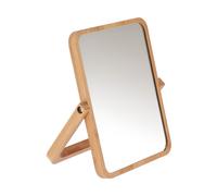 Espejo de Bambú Ajustable - Espejo de Mesa con Soporte Plegable, Diseño Natural y Ángulo Regulable Maxia Market