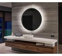 Espejo de baño Artforma Kulaté con iluminación LED, alimentado por batería, de 50x50 cm. | Color de la luz LED: Blanco frío 7000K | OKRBP082