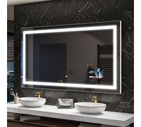Espejo de baño Artforma SMART de 150x100 cm, con iluminación LED. Color de la luz LED: blanco frío (7000K). Fabricación a medida. Espejo de pared iluminado, espejo de baño con luz. Interruptor: sensor