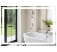 Espejo de baño jaffrey vidrio vidrio transparente 3.5x70x50 cm