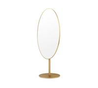Espejo de maquillaje Accesorios de espejo for tienda de joyería de escritorio, espejo de maquillaje de lujo ligero, tienda óptica, espejo de prueba de oro Espejo de tocador de sobremesa