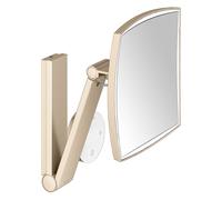 Keuco - Espejo cosmético de pared con luz LED, bronce cepillado 17613039002