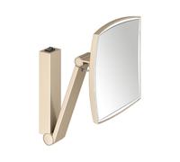 Keuco - Espejo cosmético de pared con luz LED, bronce cepillado 17613039004